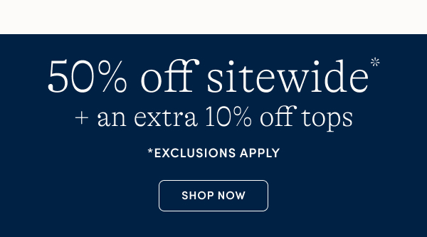 50% off sitewide