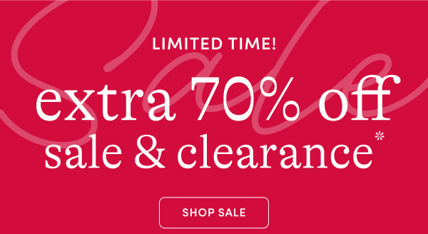 Extra 70% off sale & clearance