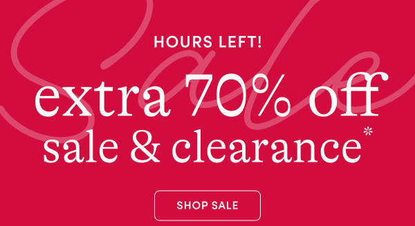 Extra 70% off sale & clearance
