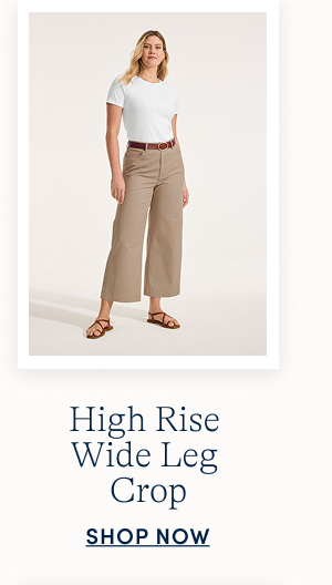 High Rise Wide Leg Crop