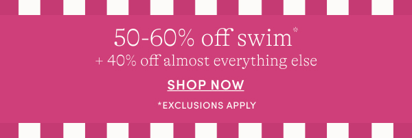 50%-60% off swim