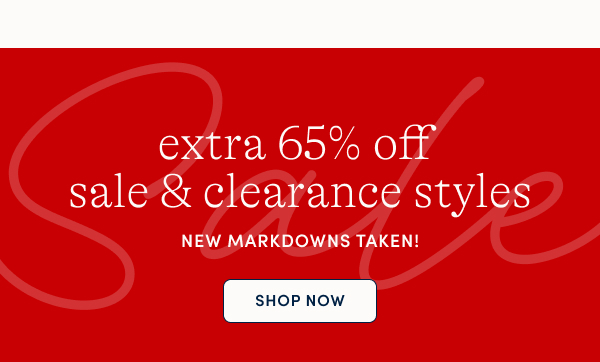 extra 65% off sale & clearance