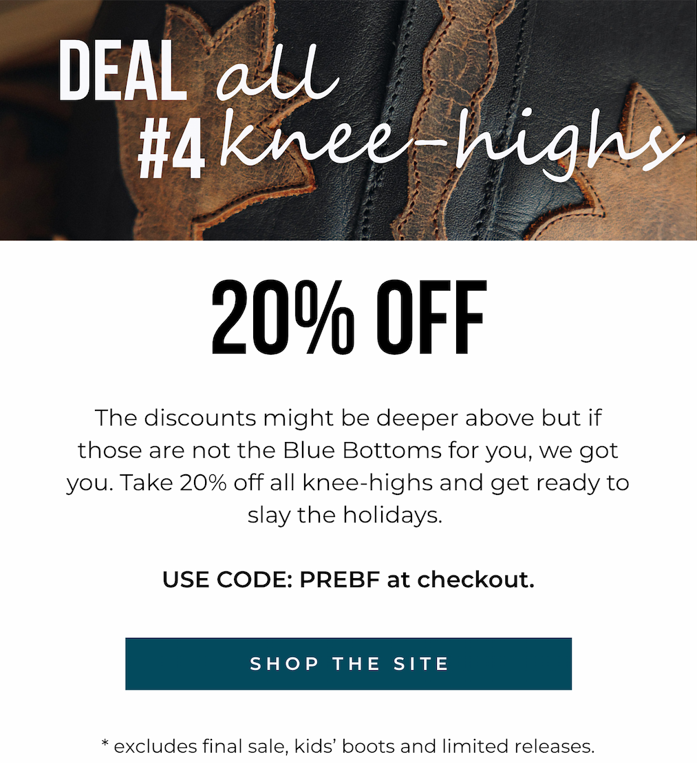 20% Off Knee Highs