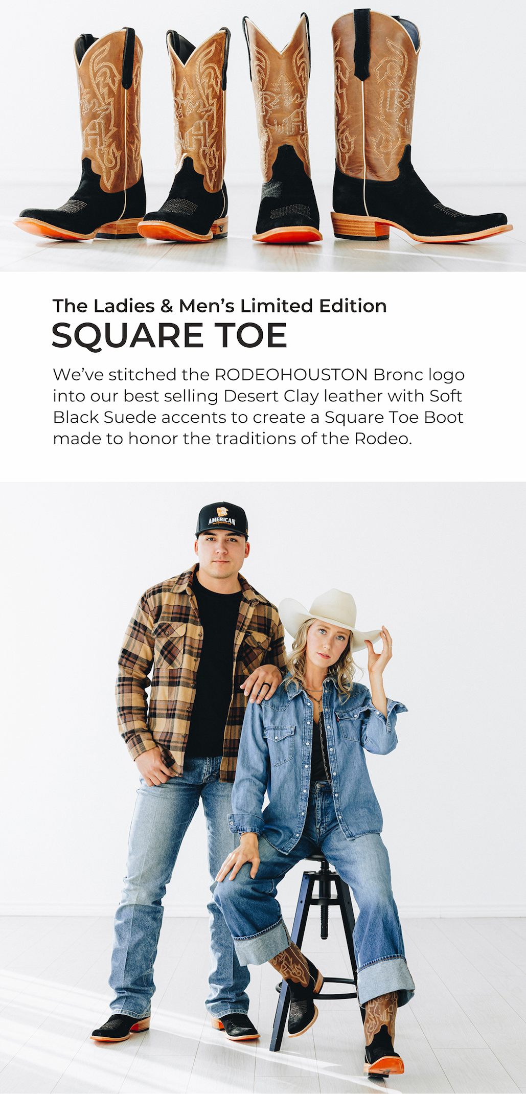 Houston Rodeo Square Toe Boots