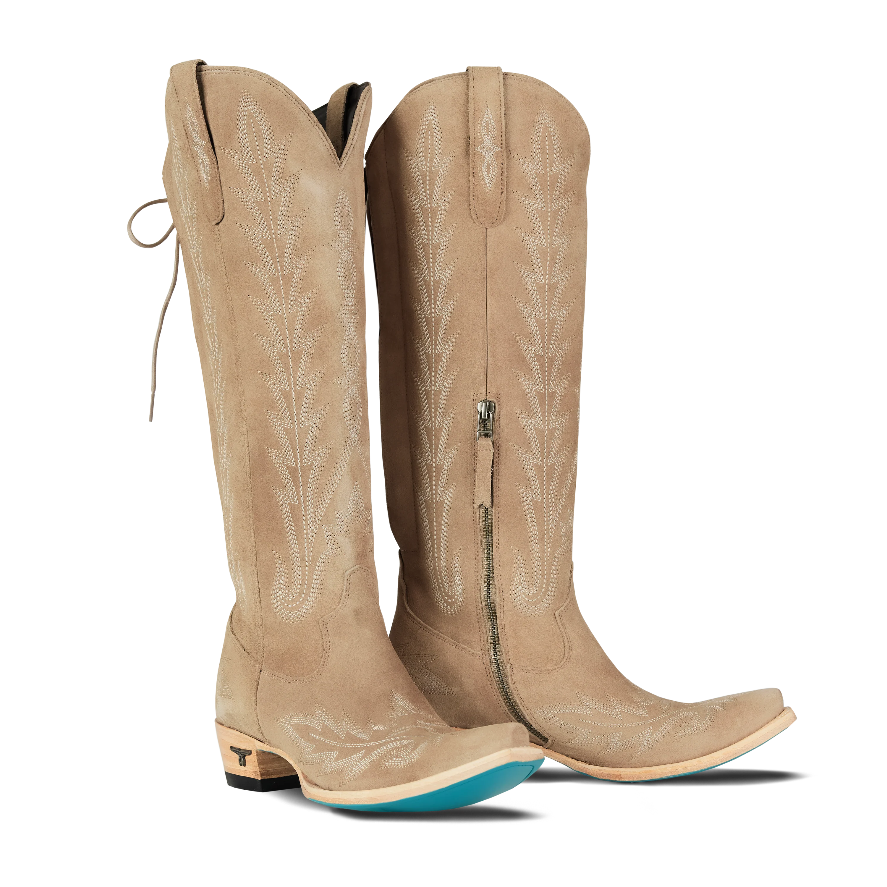 Image of Lexington Knee High Corset - Latte Suede