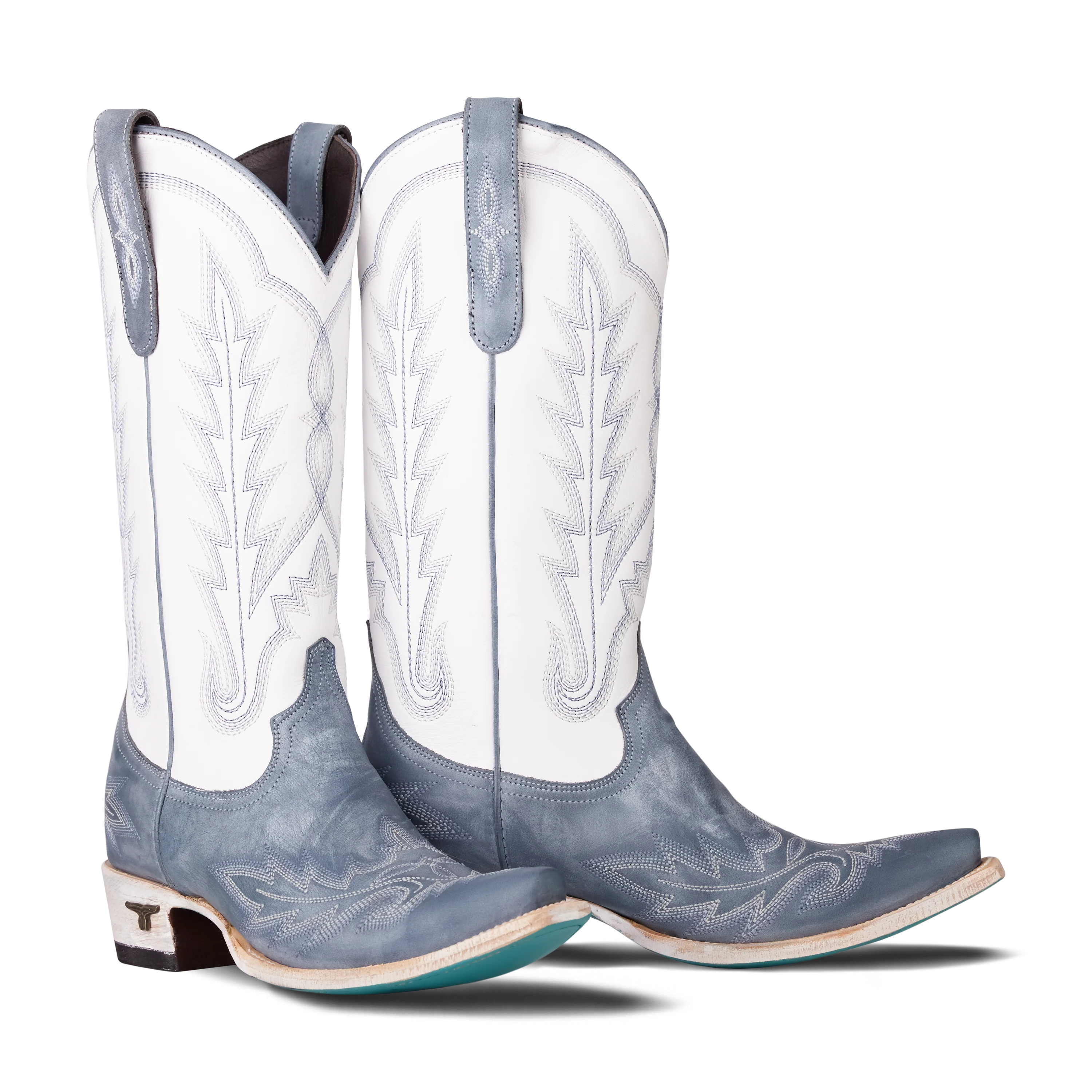 Image of Washed Denim/Matte White