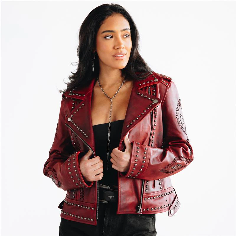 Image of Cossette Jacket - Smoldering Ruby