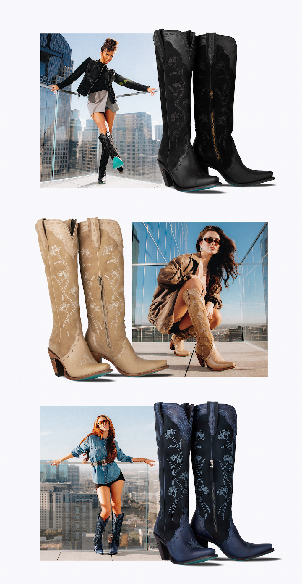 an image of a woman in cowboy boots posing for a picture