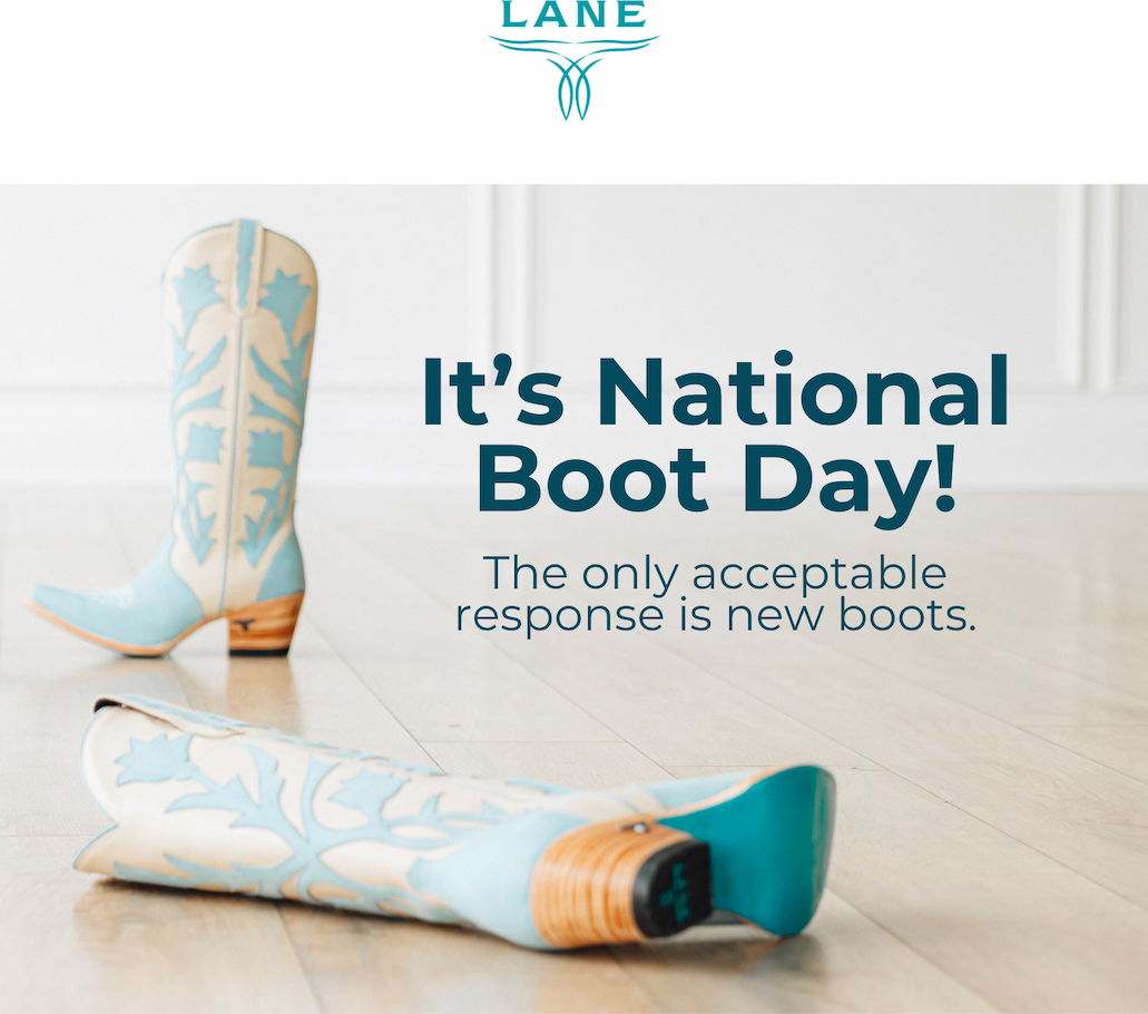 National Boot Day 20% Off