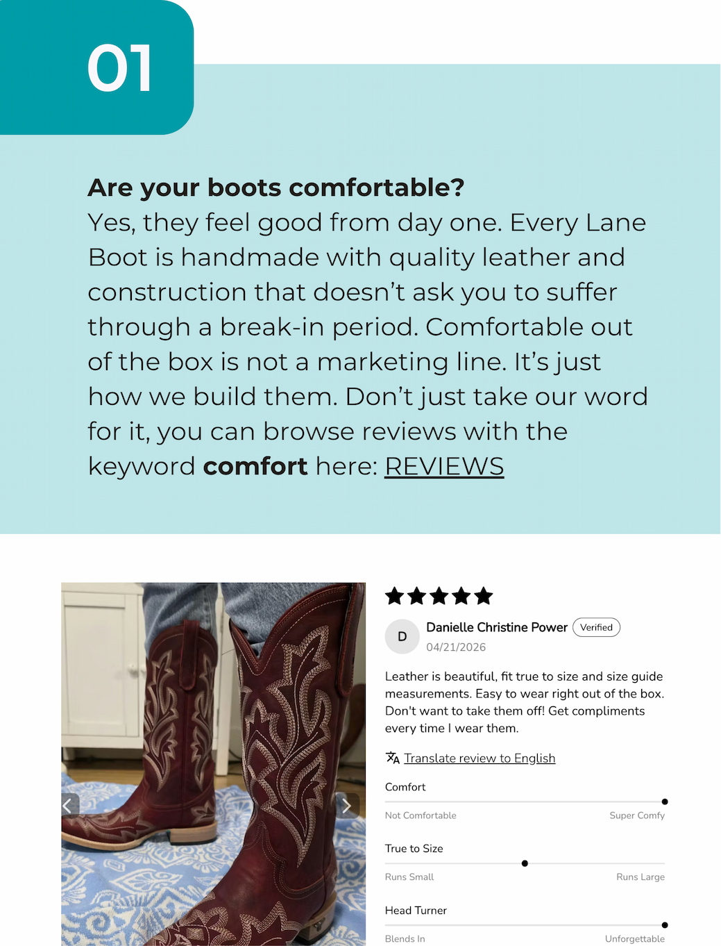 Lane Boots Reviews