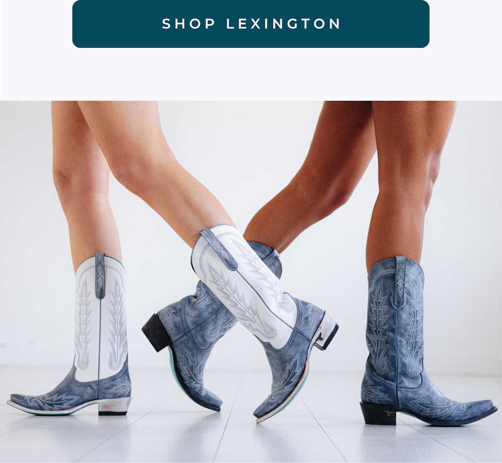 Shop Lexington in Matte White & Washed Denim