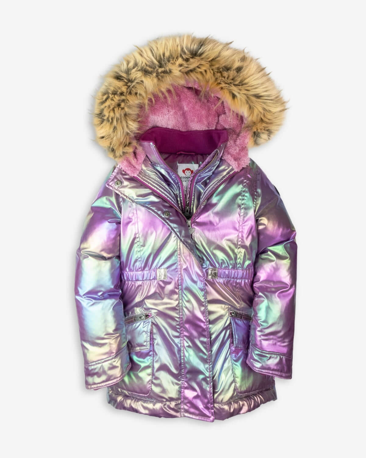 Image of Code Pink Middie Puffer Coat