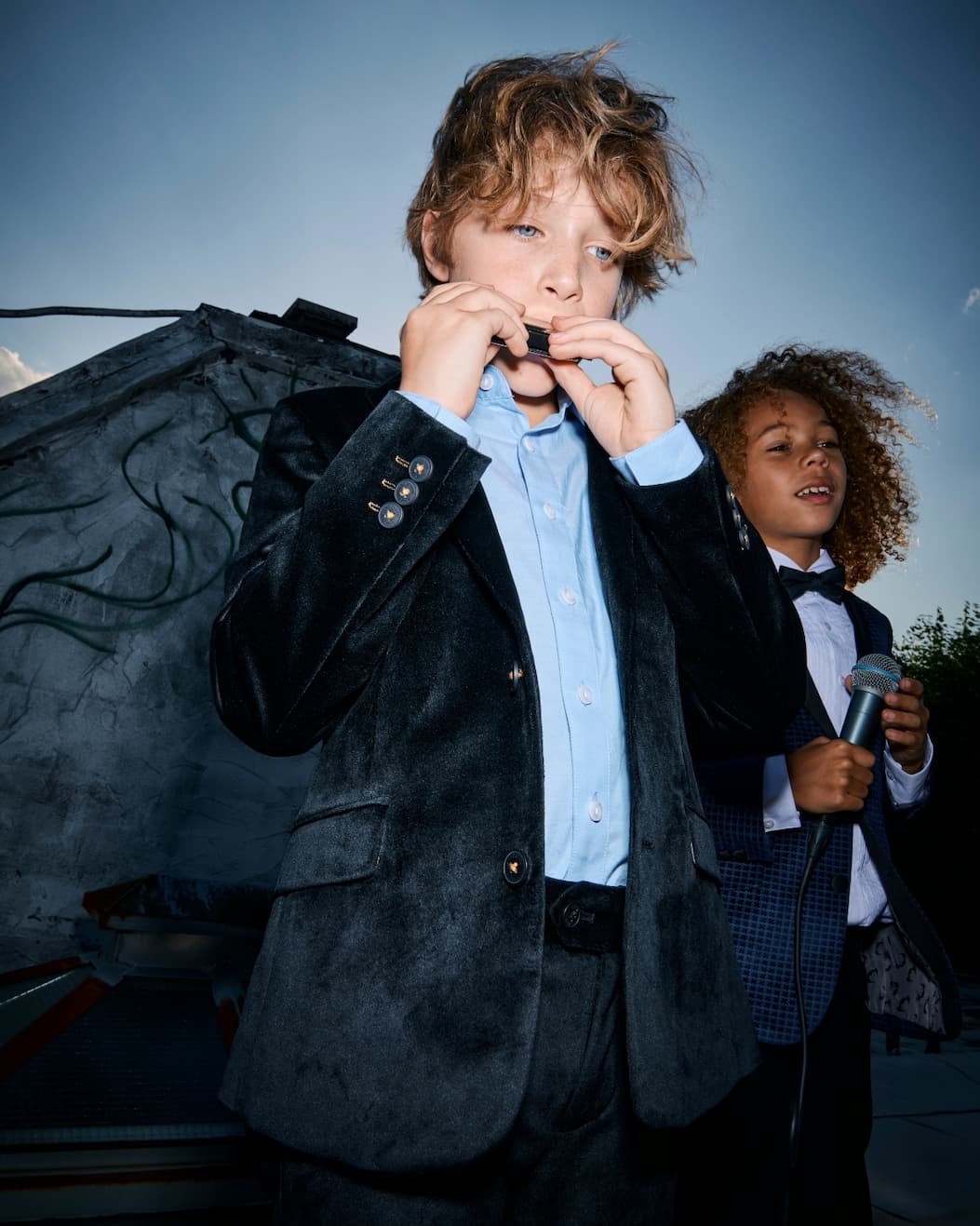 Appaman Black Velvet Suit