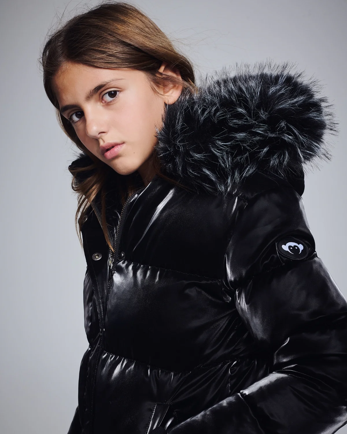 Image of Matte Black Kyla Puffer Coat