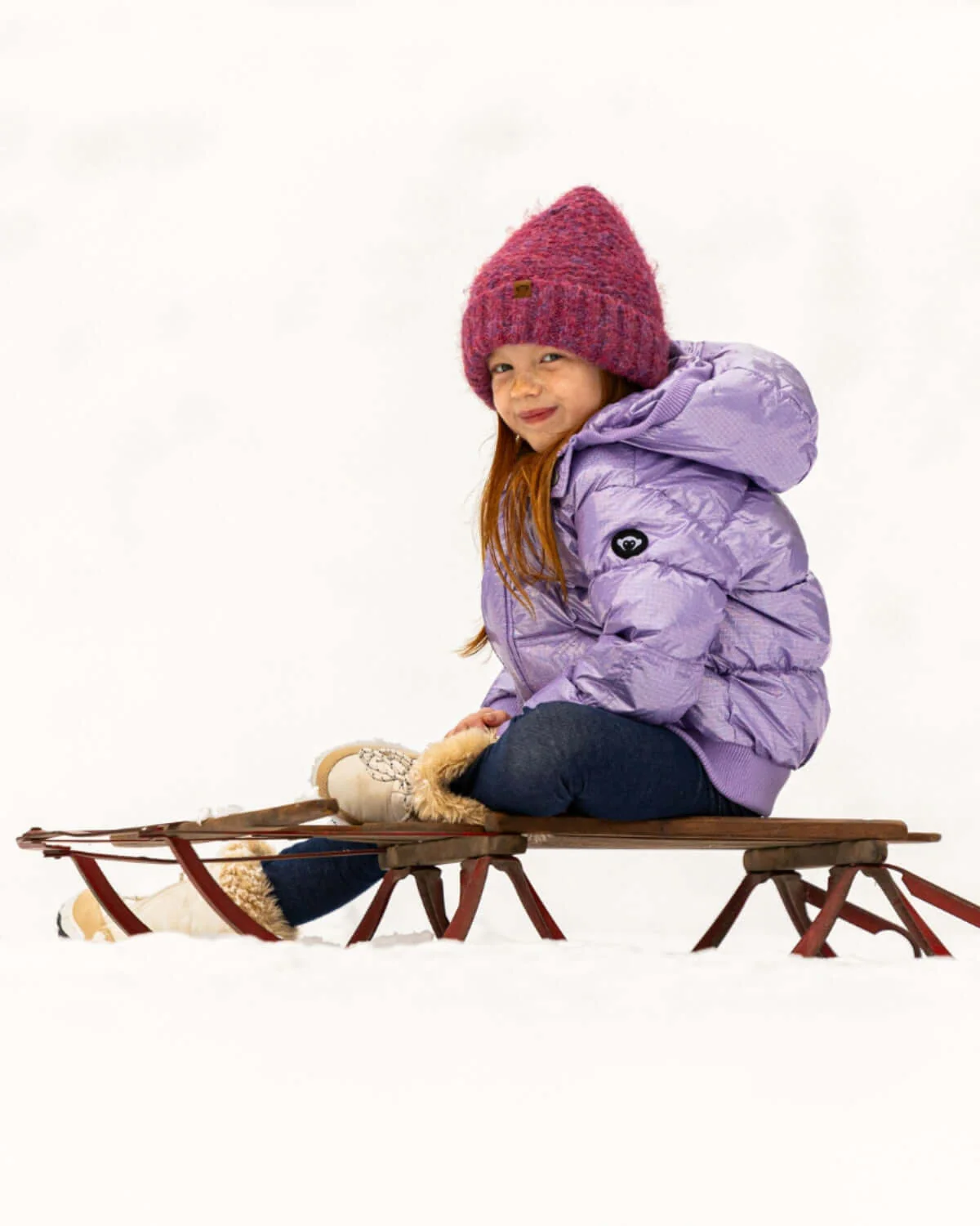 Image of Glacial Purple Puffy Coat