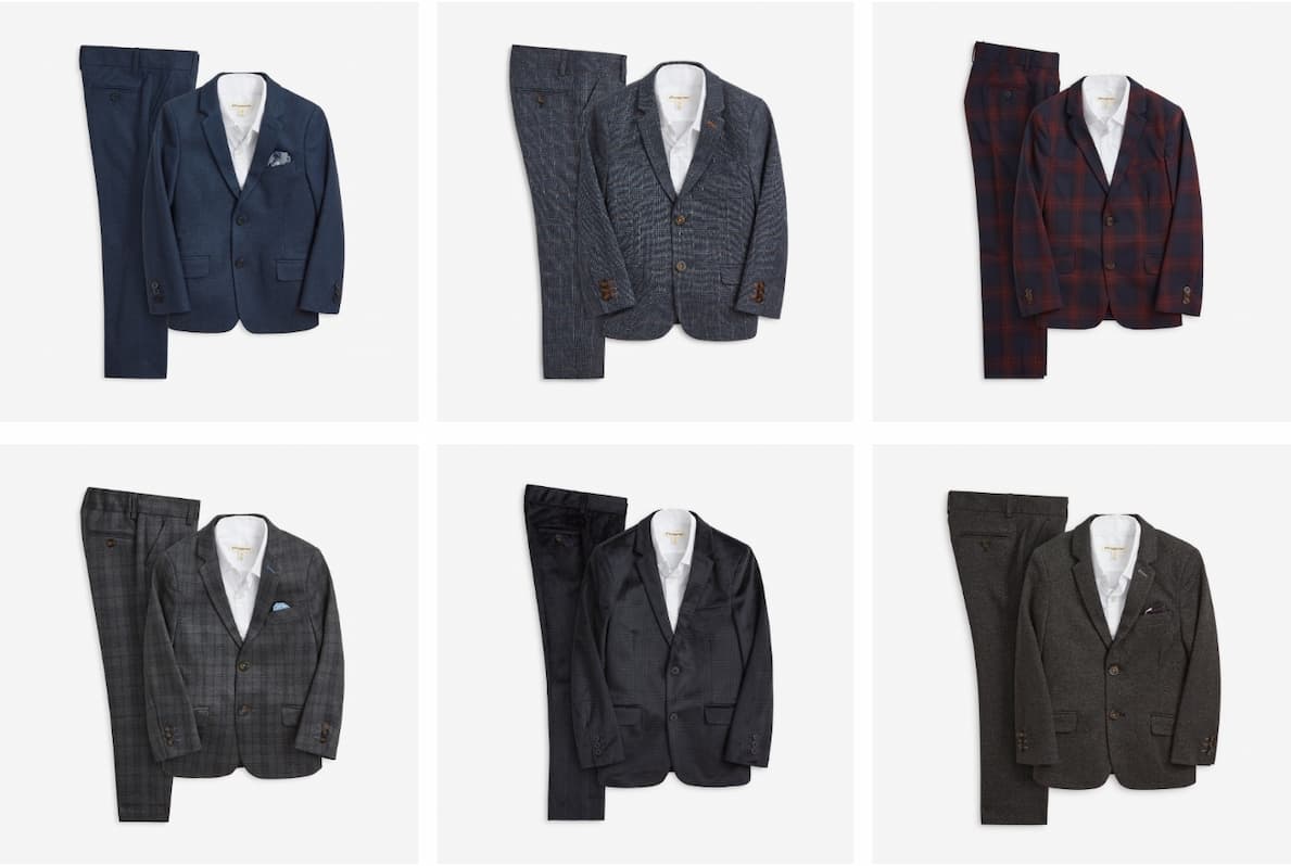 Boys Flats of Stretchy Suits