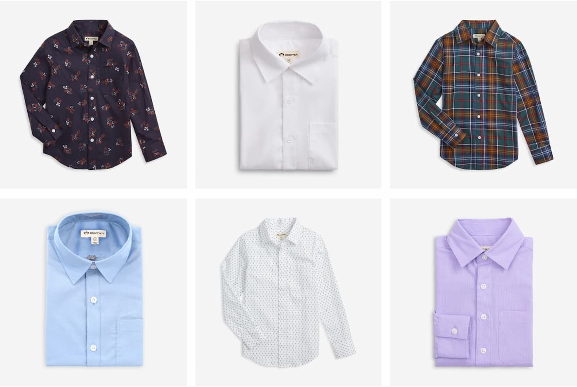 Flats of Boys Dress Shirts