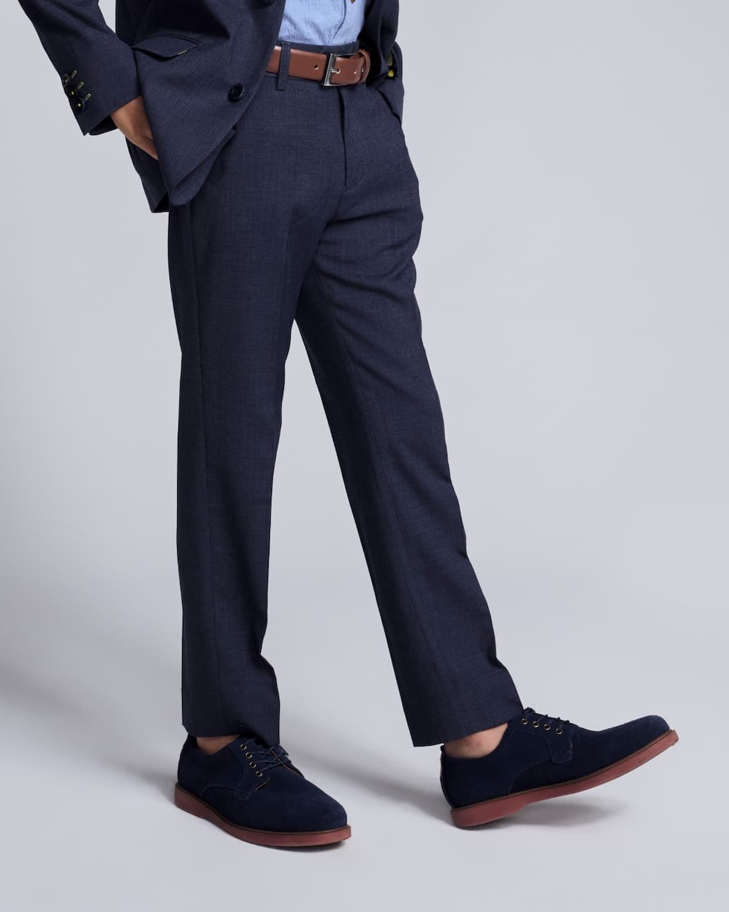 Boys Blue Suit Pants