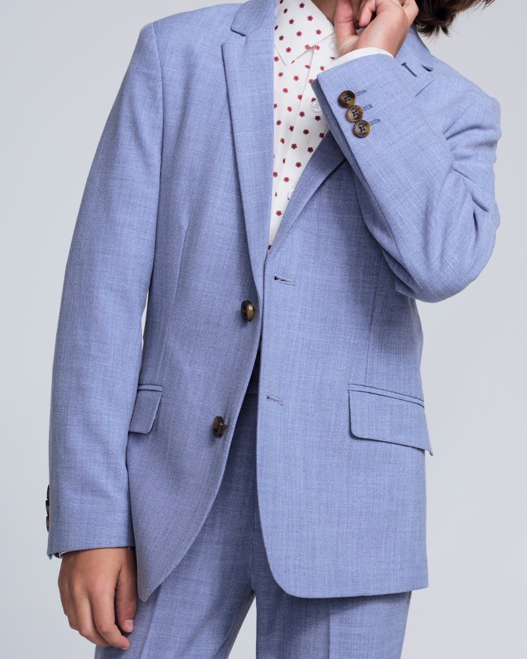 Boys Blue Suit Jacket