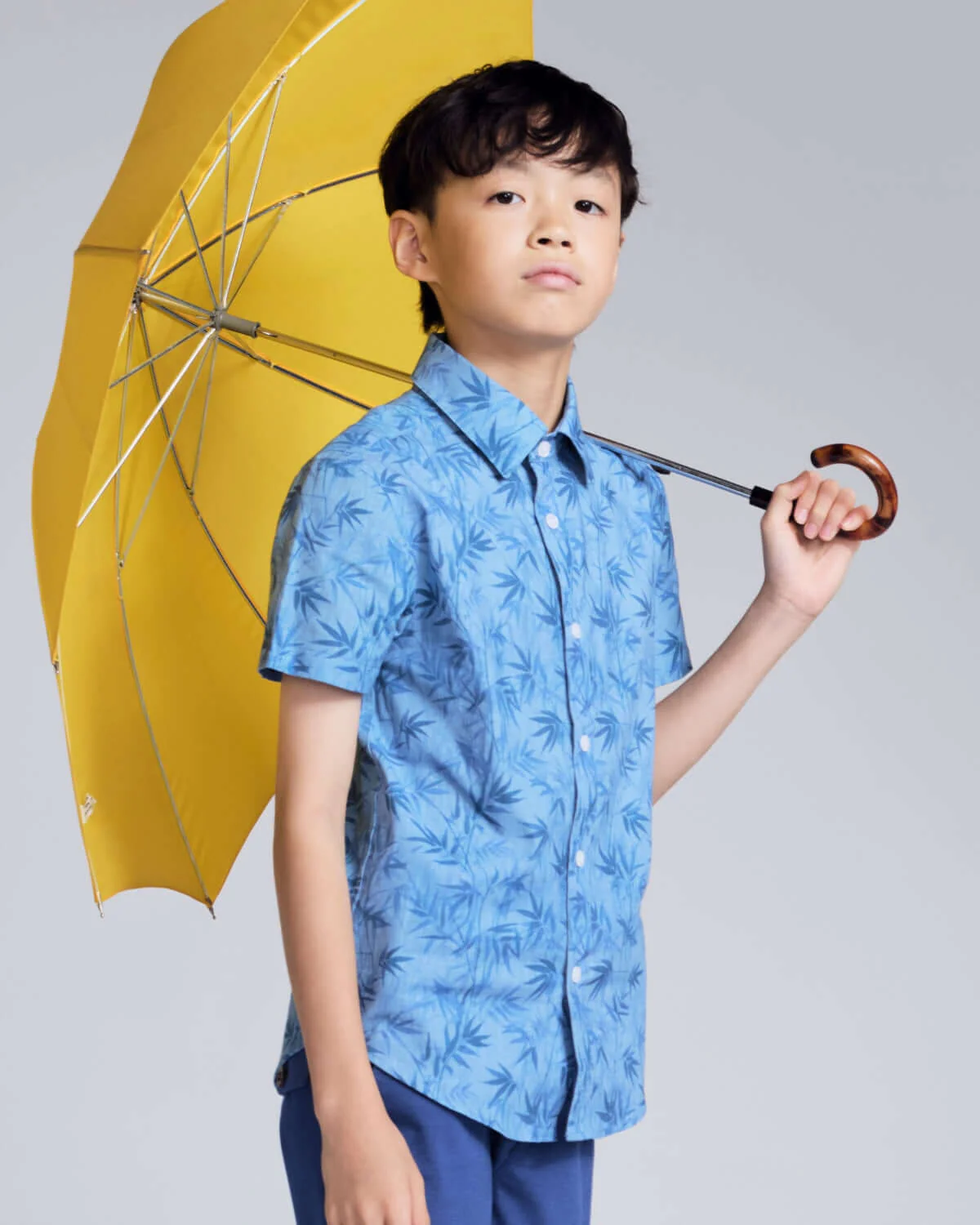 Image of Blue Bamboo Day Party Shirt