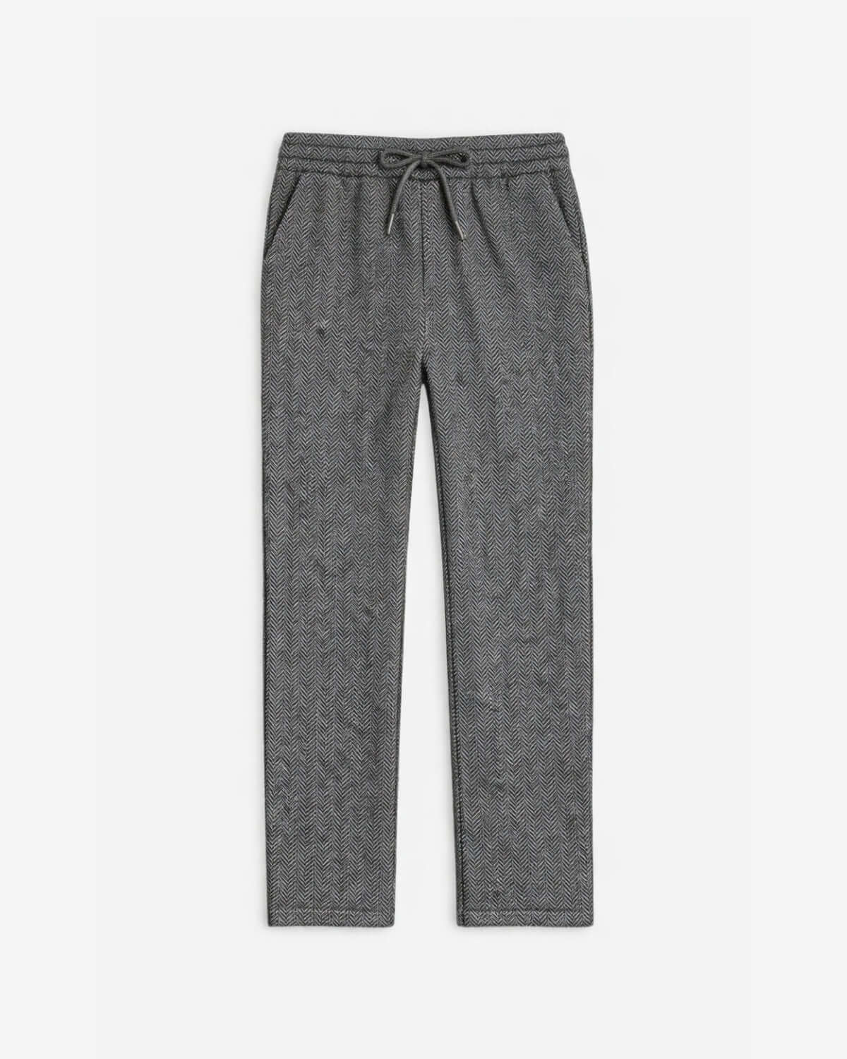 Image of Charcoal Herringbone Everyday Stretch Pants