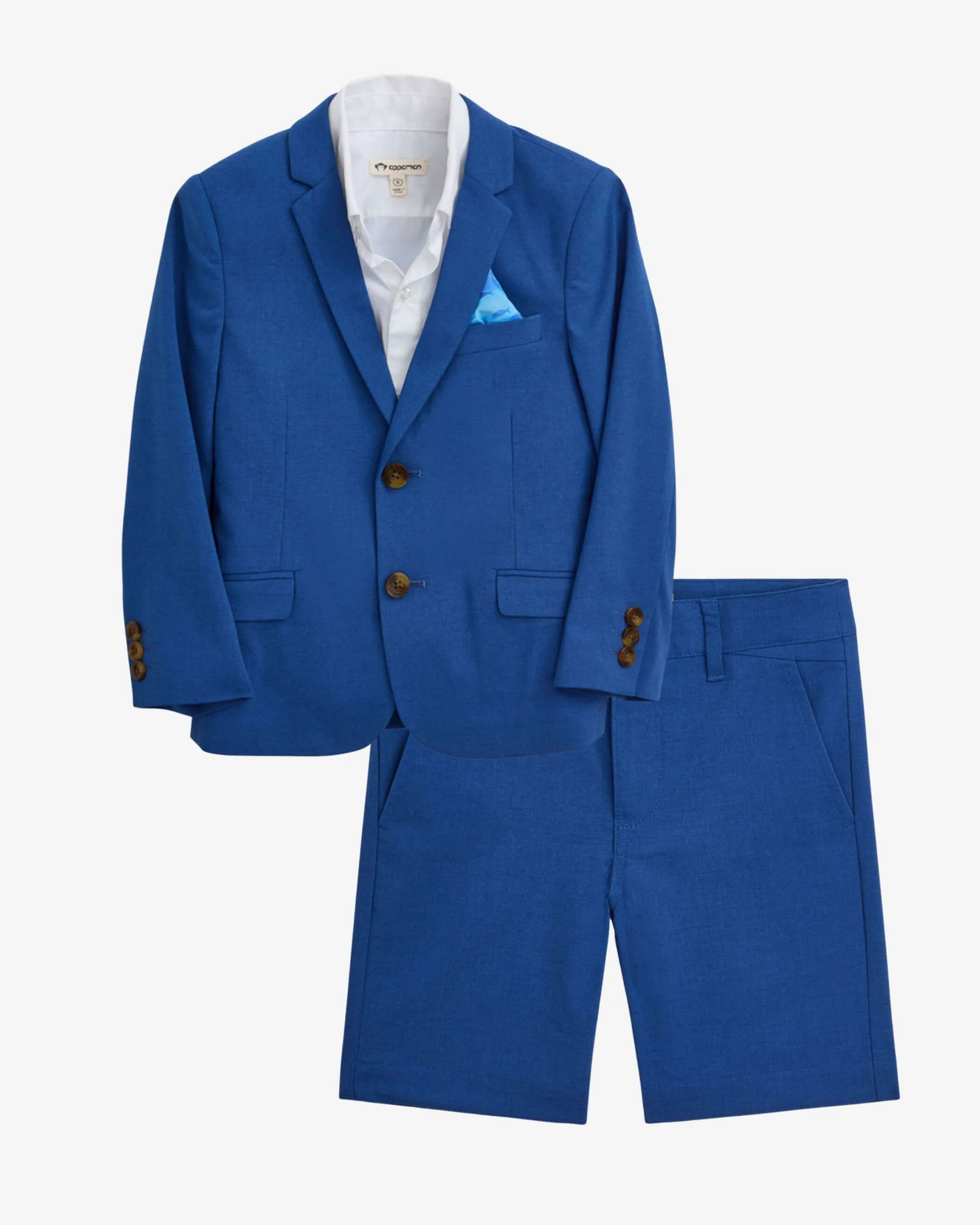 Image of Linen Canopy Blue Suit Set