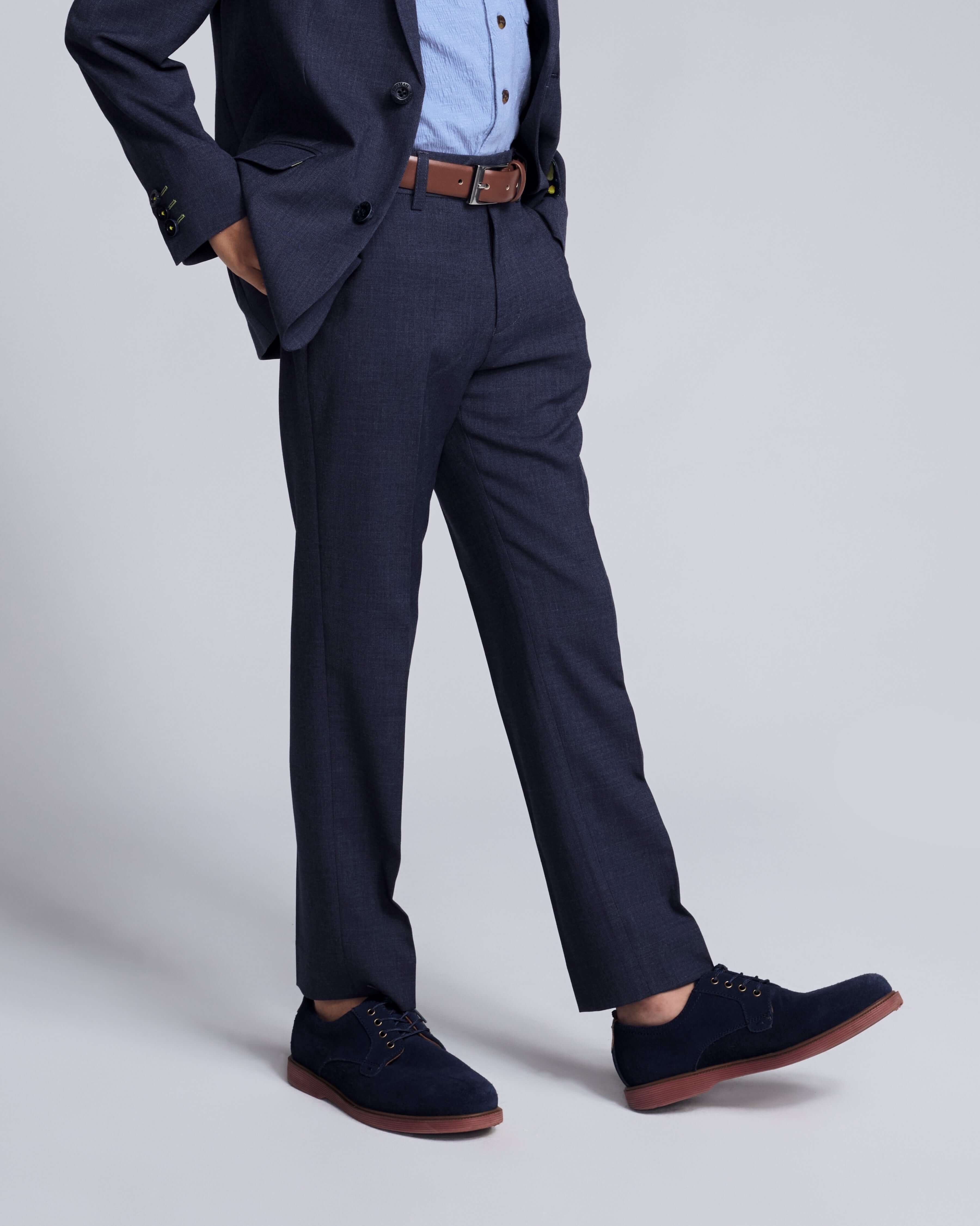 Image of Peacoat Stretchy Mod Suit Pants