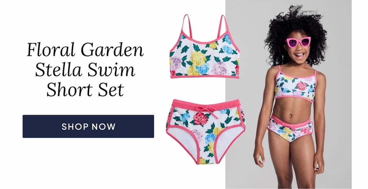 floral garden stella swim short set