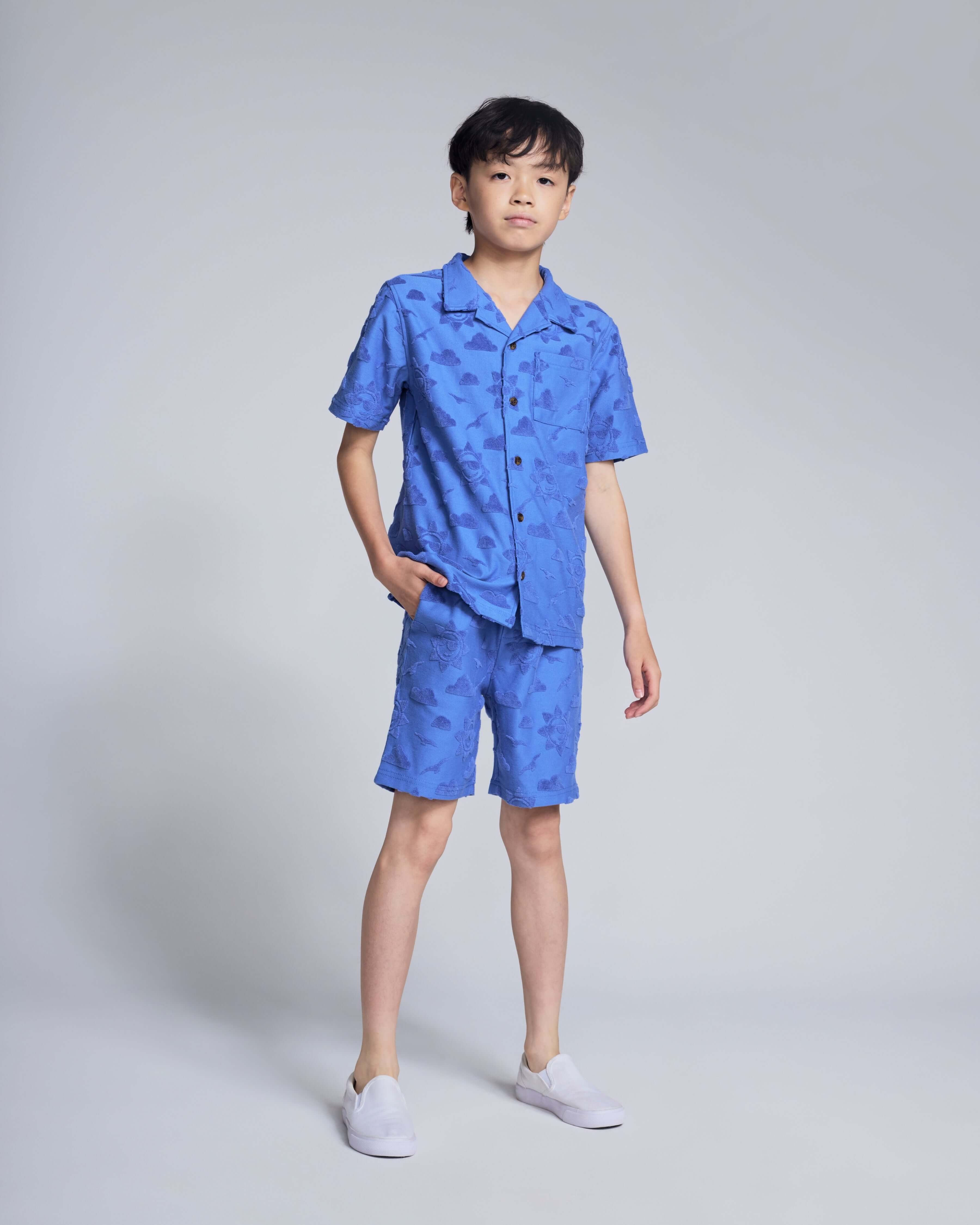 Image of Cobalt Blue Terry Resort Set