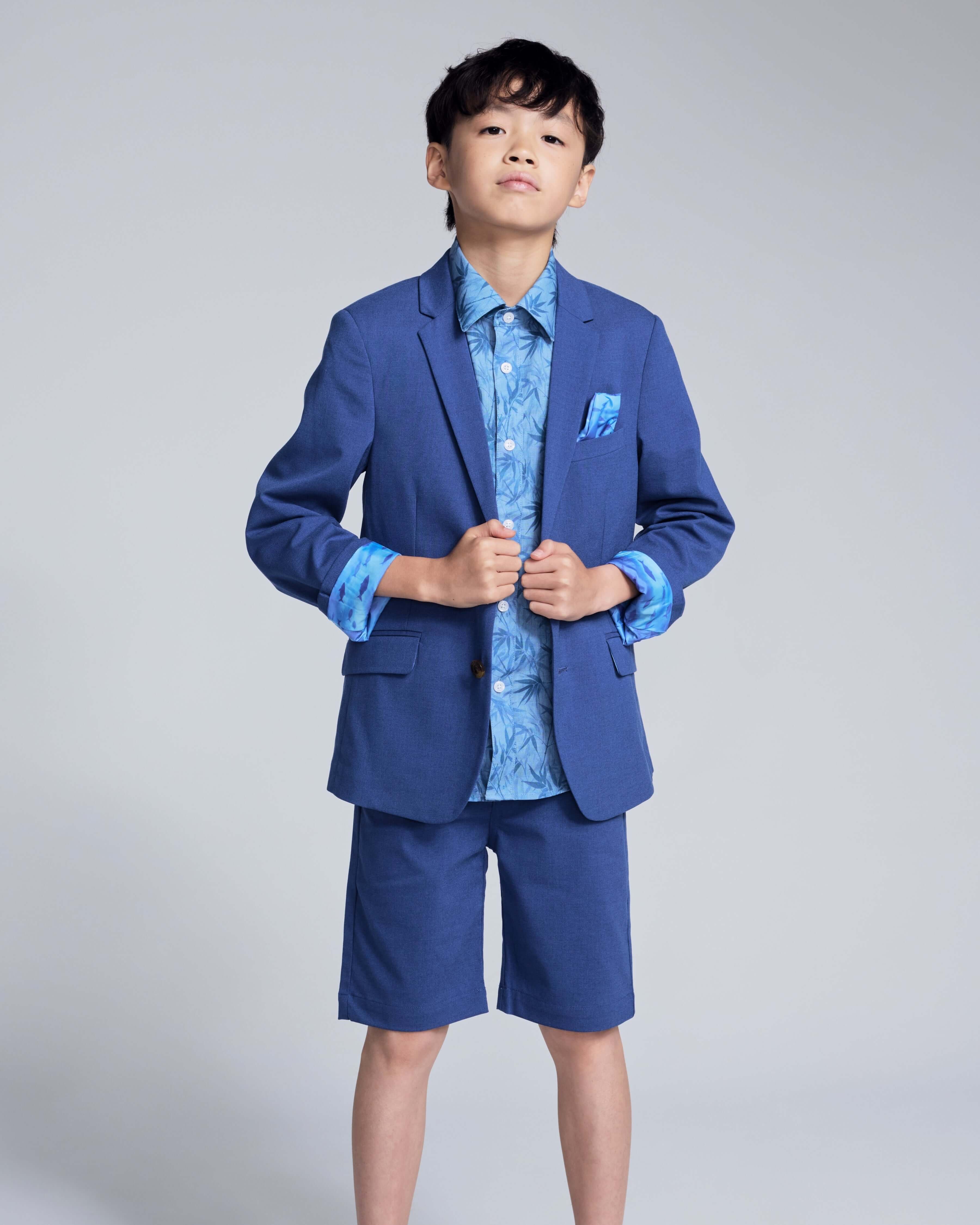 Image of Linen Canopy Blue Sports Jacket