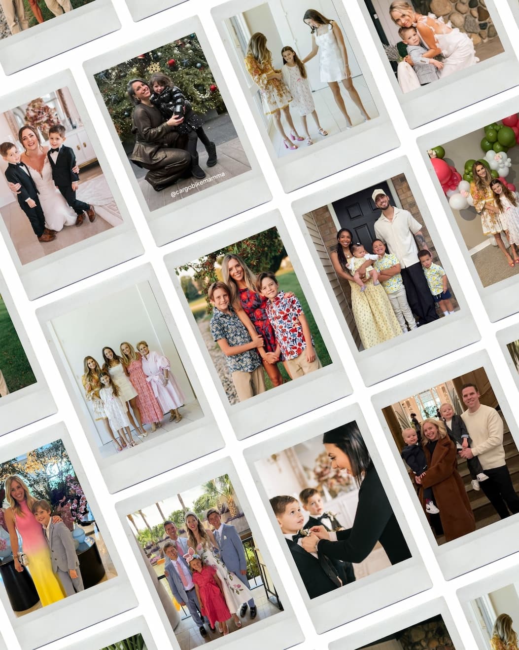 Mother's day collage with moms and kids wearing Appaman