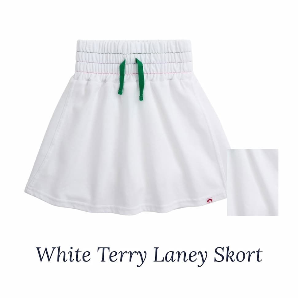 White Terry Laney Skort