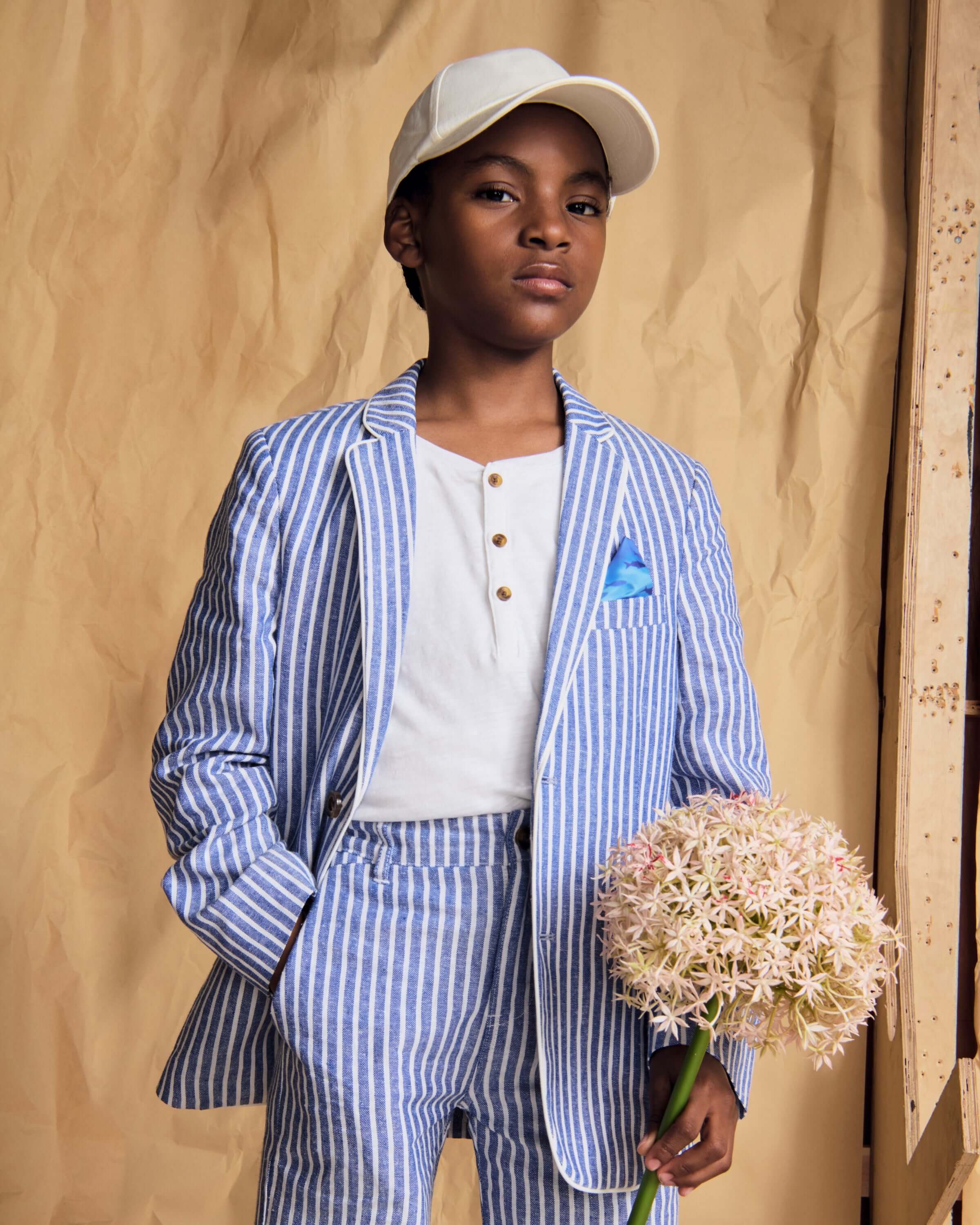Image of Linen Canopy Stripe Club Blazer