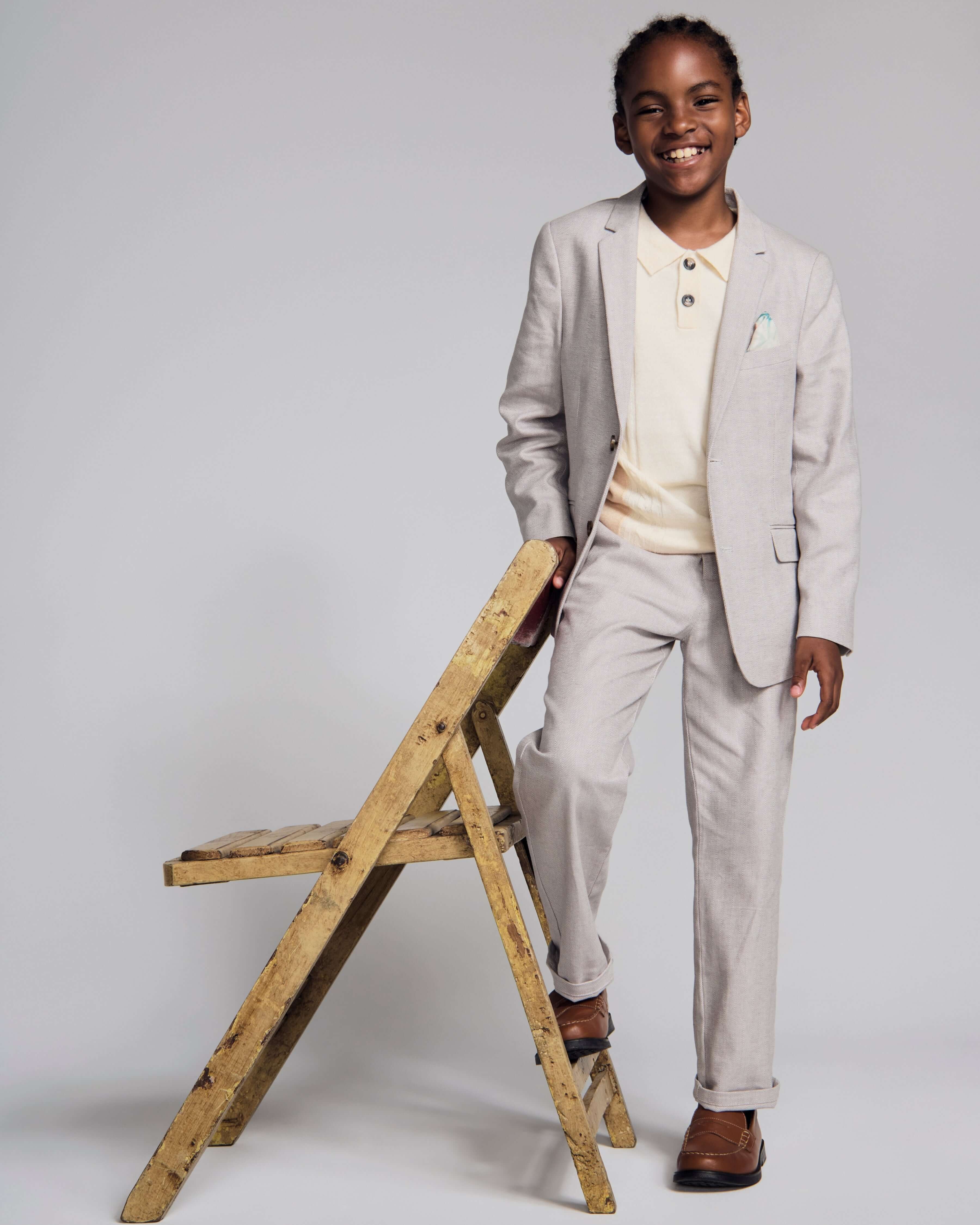 Image of Linen Grey Sports Jacket