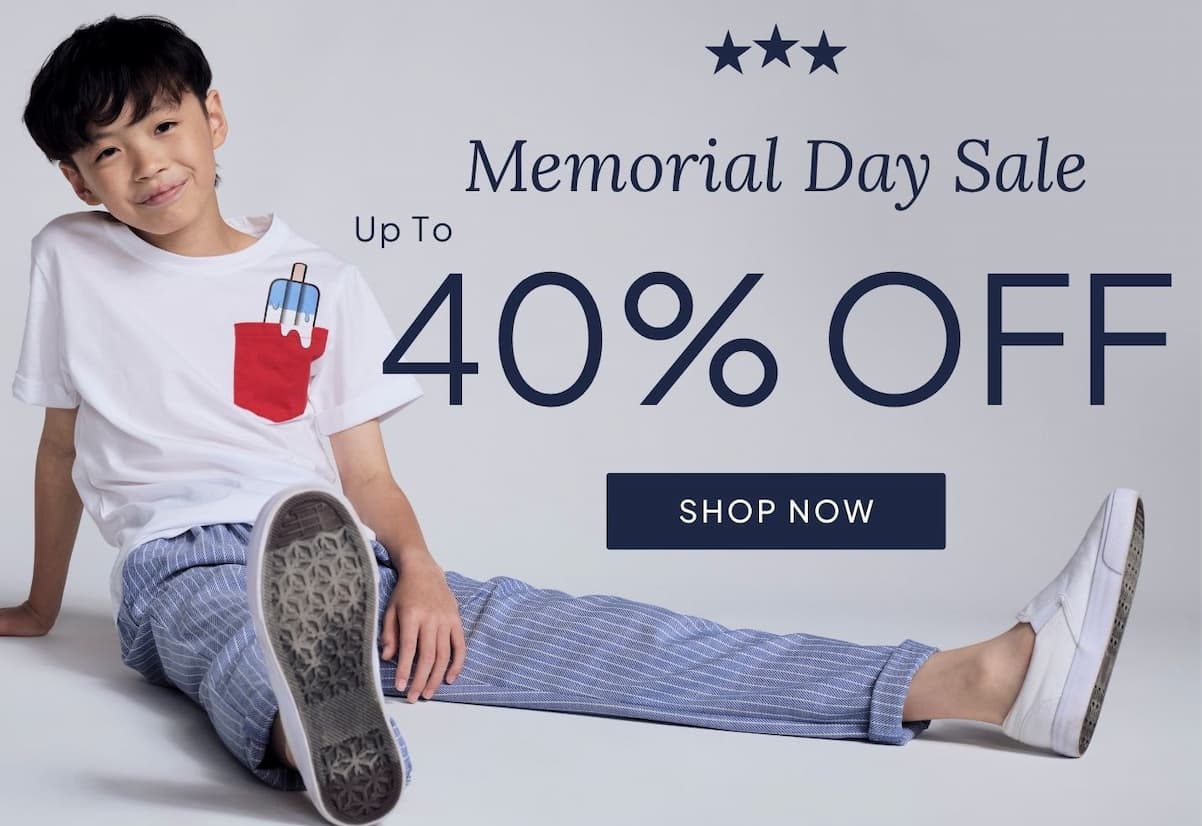 memorial day sale up to 40% off