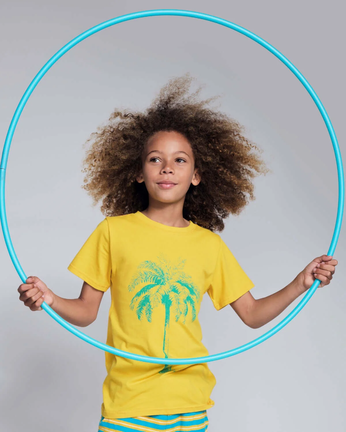 Image of Vintage Palm Yellow Graphic Short Sleeve Tee