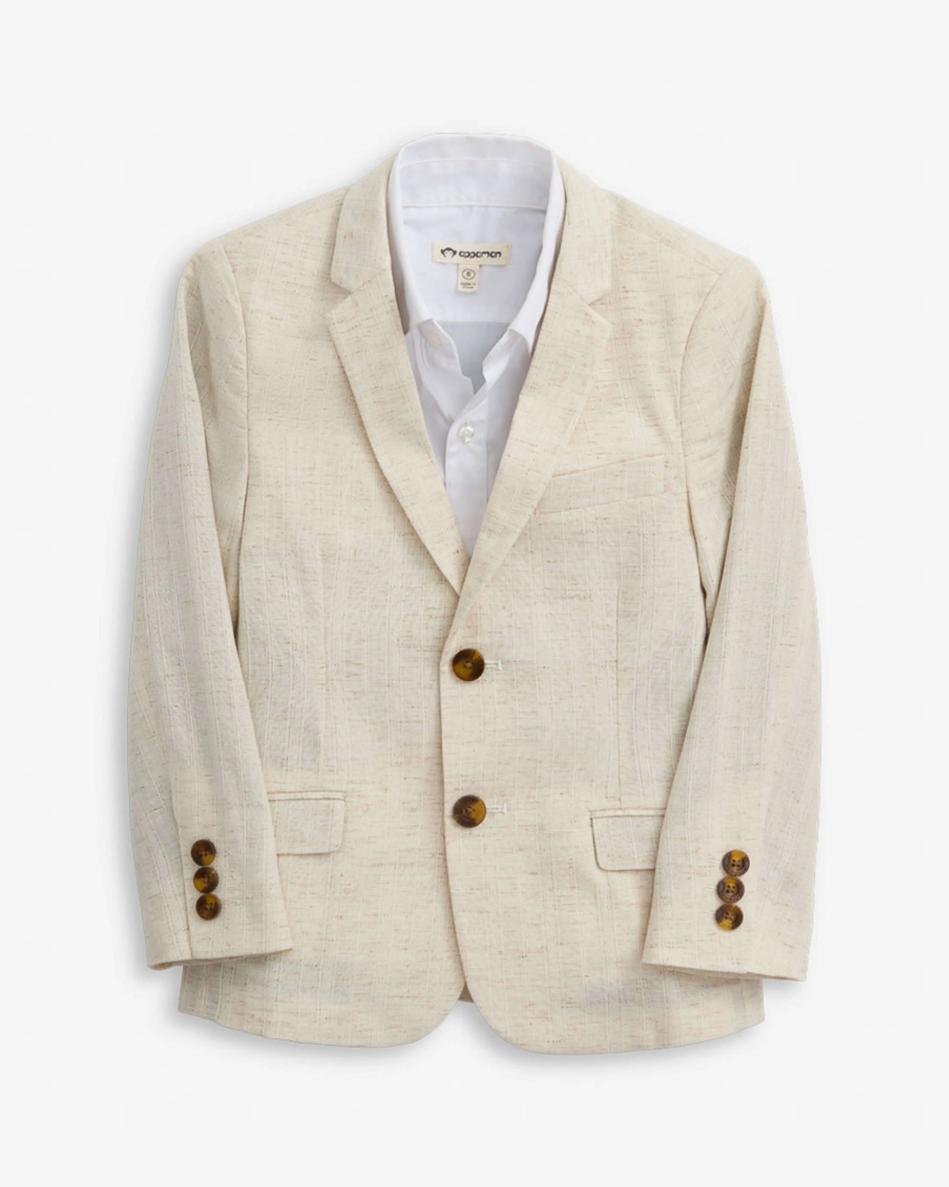 Image of Linen Ivory Sports Jacket