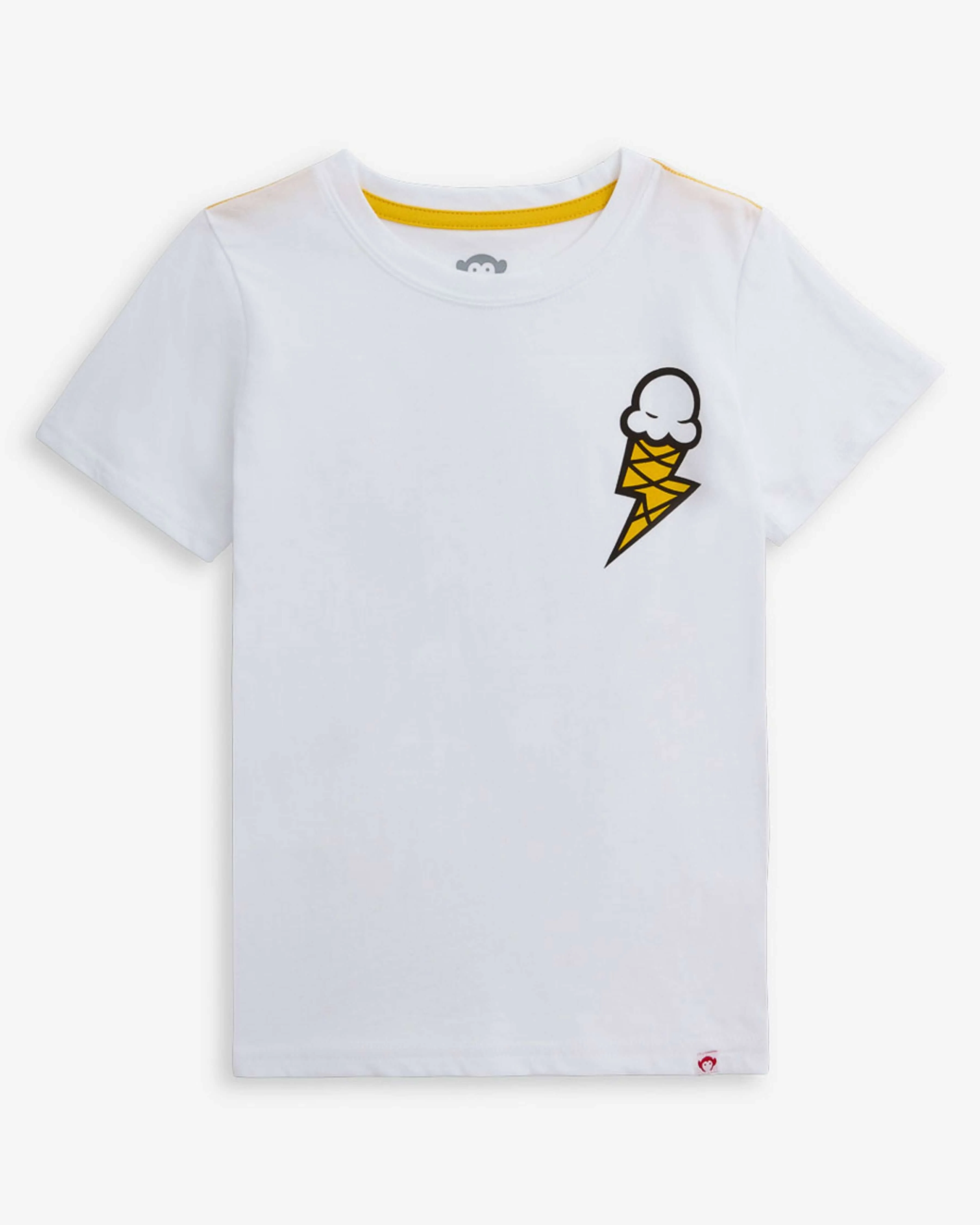 Image of Bigfoot White Graphic Short Sleeve Tee