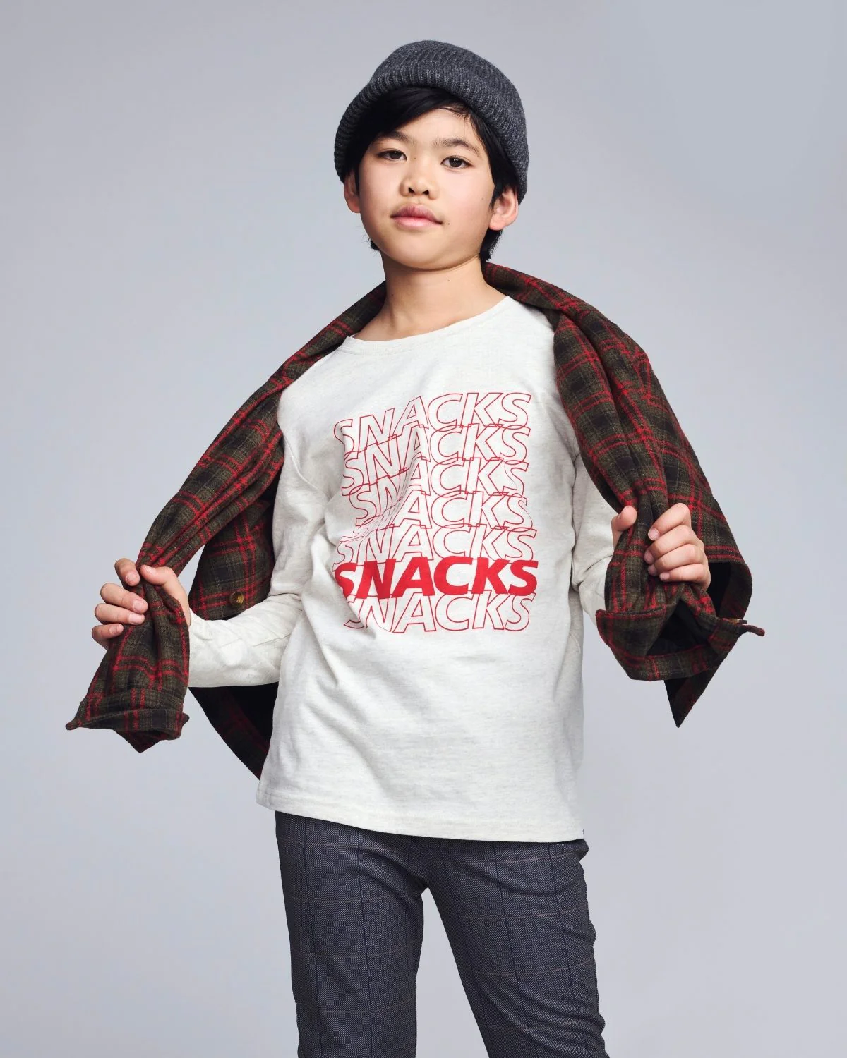 Image of Snacks Graphic Long Sleeve Tee