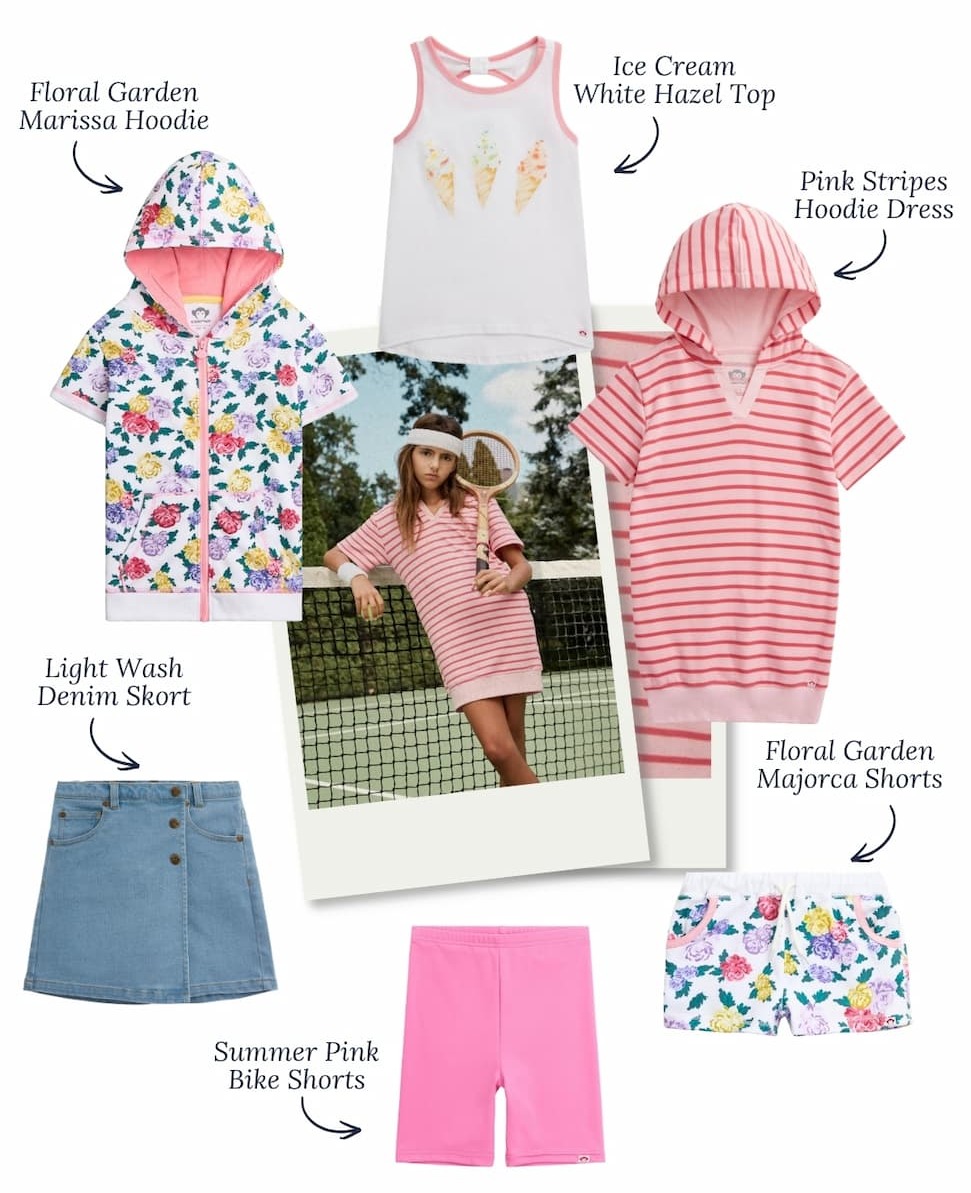 Styling layout of girls new sale items