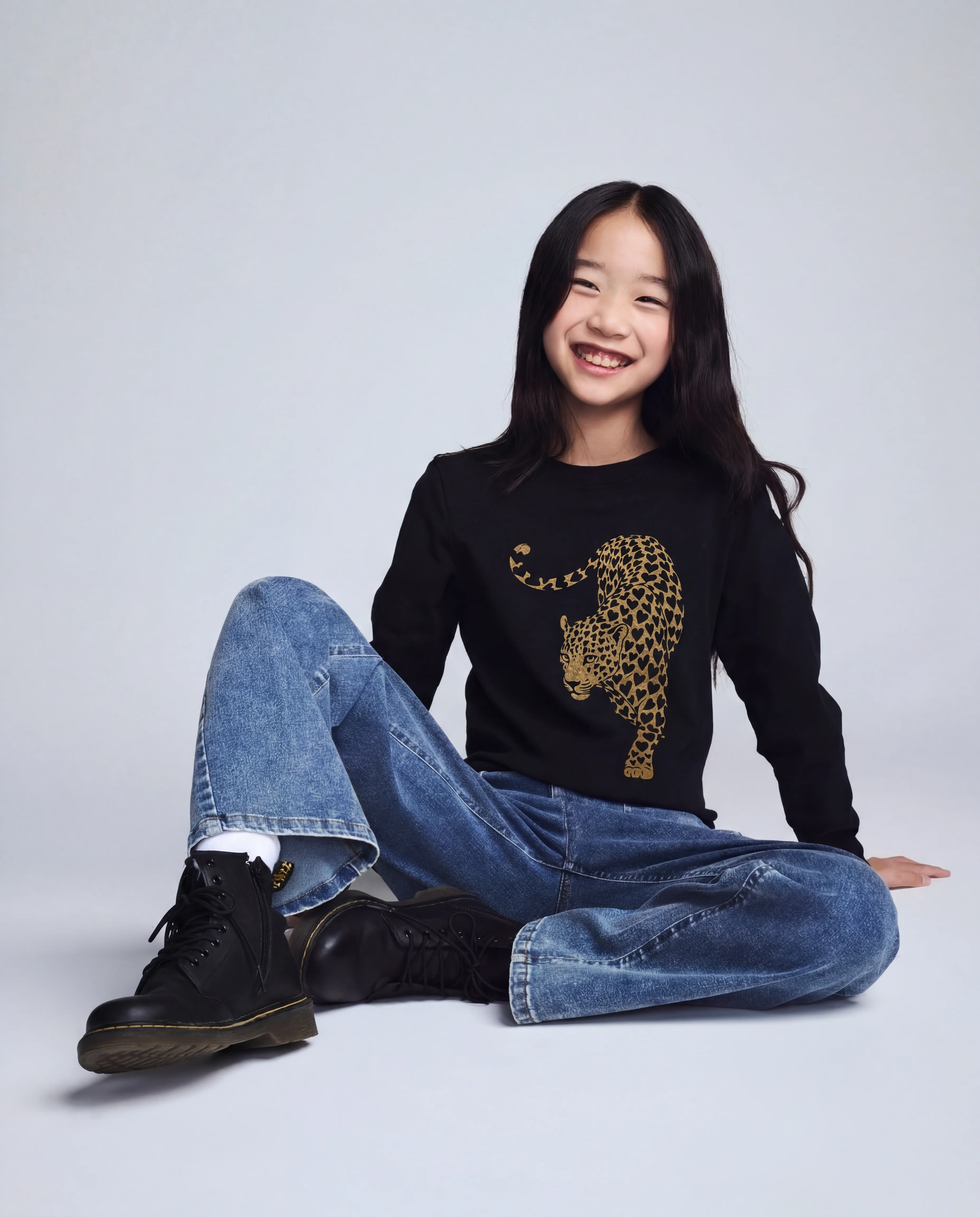 Image of Leopard Black Elara Tee