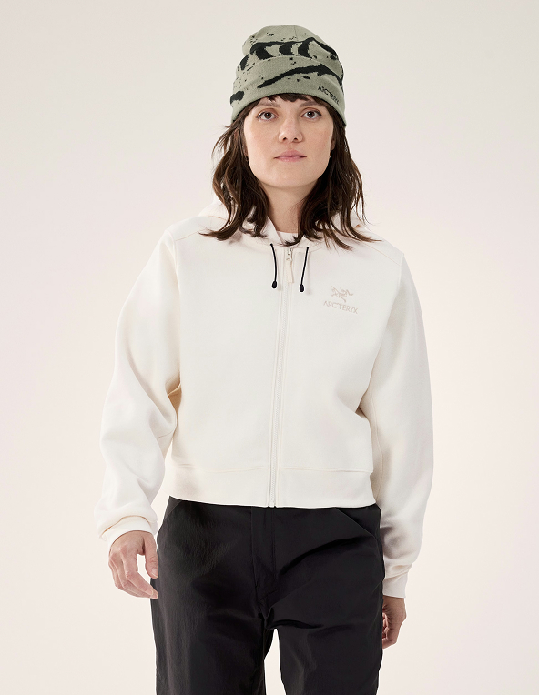 Fleece Full Zip Crop Hoody