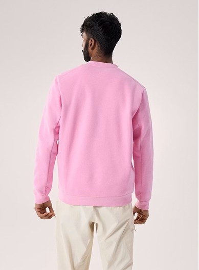 Emblem Fleece Crew Neck Pullover Men's