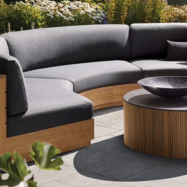 Bal Harbour Outdoor Curved Three Piece Sectional