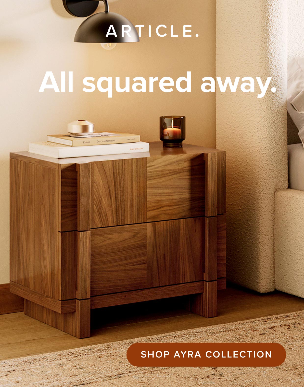 All squared away. Shop the Ayra Collection.
