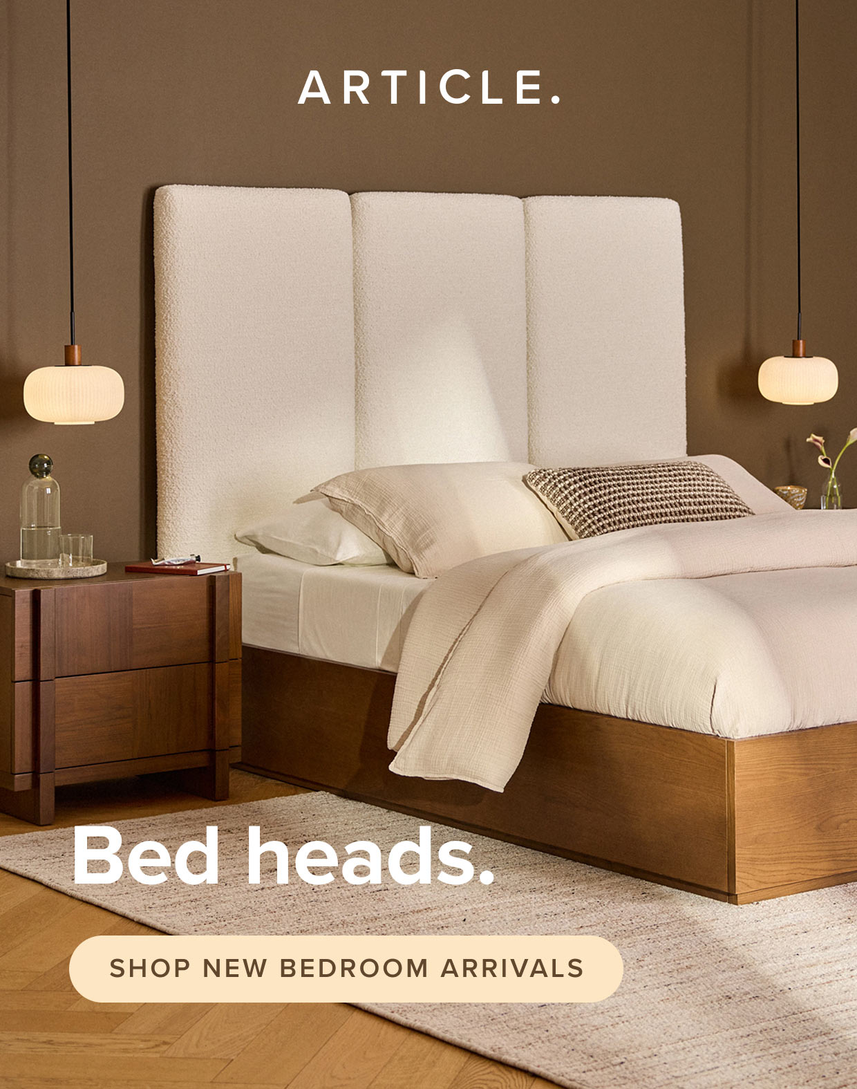 Bed heads: shop new bedroom arrivals.