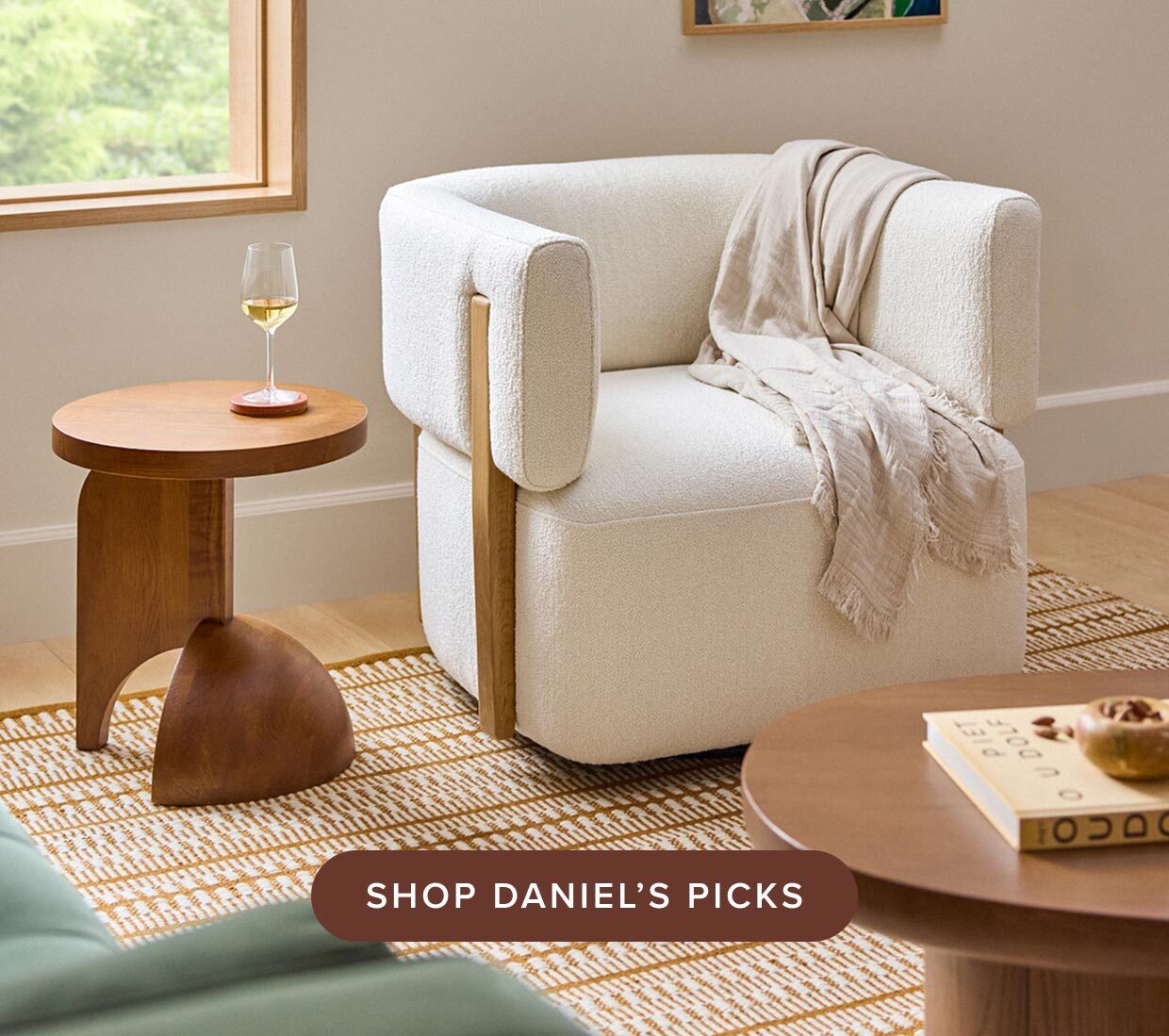 Our decor category manager, Daniel Cabrera, knows his way around a cozy corner.