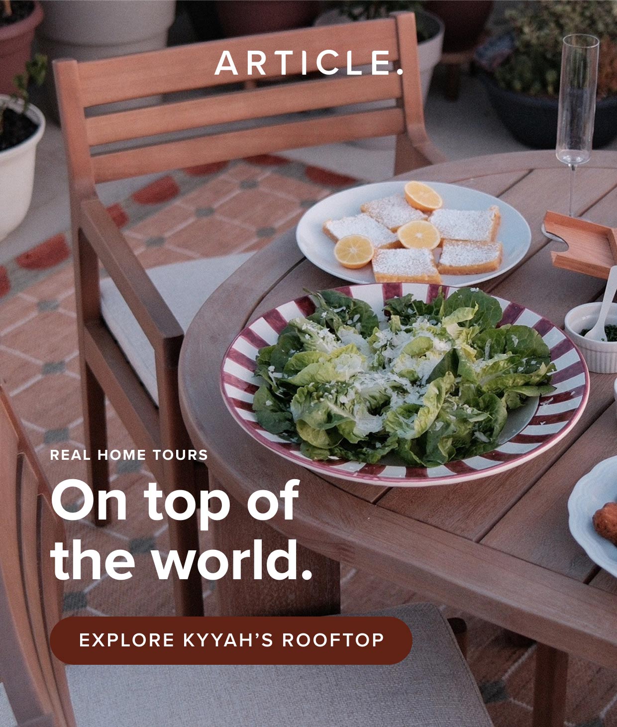 On top of the world: Explore Kyyah's Rooftop.