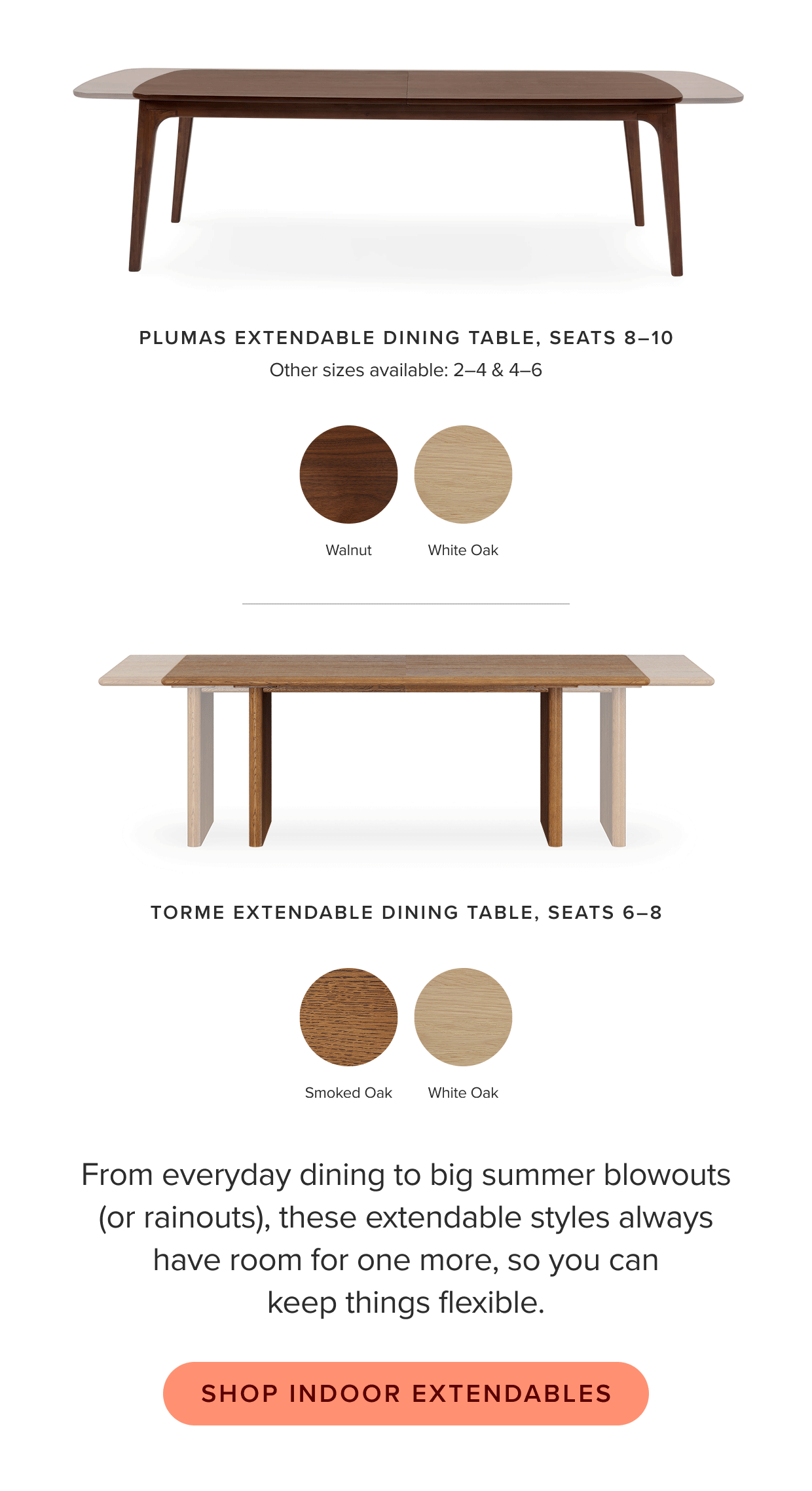 Shop indoor extendables.