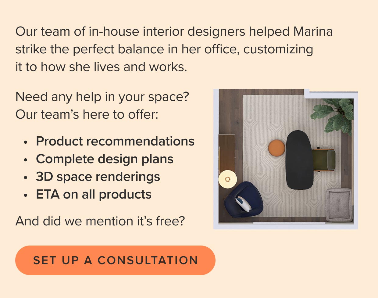 Set up a consultation.